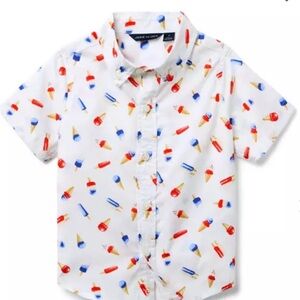 JANIE AND JACKK  ! ICE CREAM POPLIN SHIRT